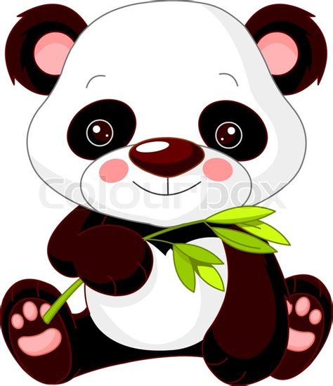 Illustration Of Cute Panda Stock Vector Colourbox