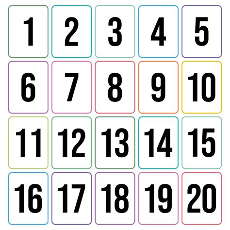 These flashcards are great for when you first start teaching your child to recognise numbers. 6 Best Images of Number Flashcards 1 30 Printable ...