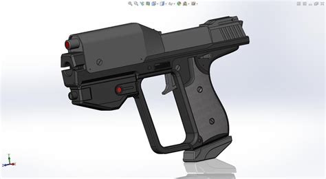 Halo Magnum M6 G Spartan Pistol 3d Print Model Cgtrader