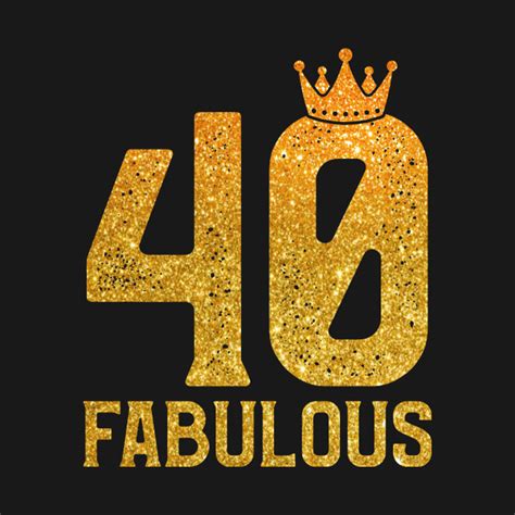 40 And Fabulous T Shirt 40th Birthday Crown Pink Women Birthday