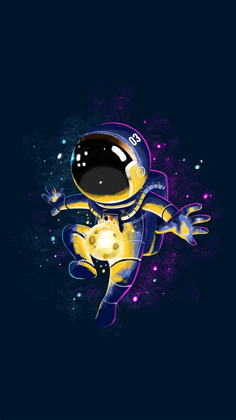 Football Astronaut 1440x2560 Android Iphone Space Hd Phone