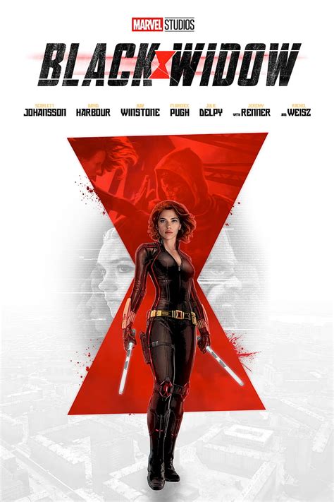 🔥black Widow Movie Poster Marvel Cinematic Universe Portrait Display Movies Scarlett Johansson