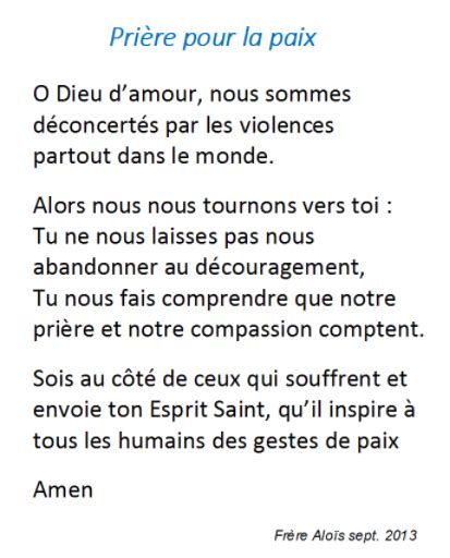 Prière Pour La Paix Paroisse Saint Gilles Liège