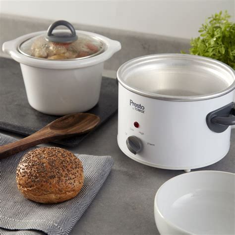 If you read the instructions that come with your crock. 1.5L SLOW COOKER WHITE EASY SERVE REMOVABLE CROCK POT NON ...