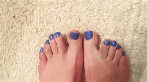 Painted Blue Toes Youtube
