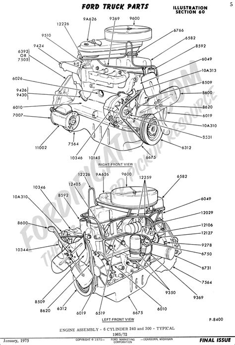 Blueprint Ford 46 Engine Parts Diagram