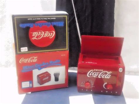 vtg coca cola mini cooler radio am fm w tv 1 2 bands sound mc194 music soda red antique price