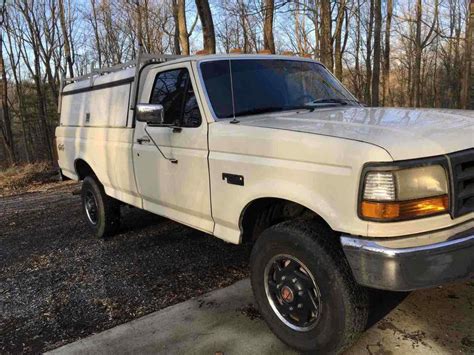 1994 Ford F 250 Pickup White 4wd Automatic Classic Ford F 250 1994