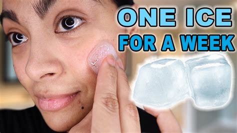 i rubbed one ice cube a day for a week and this happened tried on acne youtube