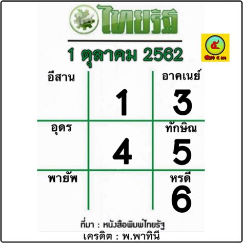 เลขเด็ดหวยไทยรัฐ งวดประจำวันที่ 1 กรกฎาคม 2564 ทางเว็บไซต์ แทงหวย ได้วิเคราะห์และจับคู่. หวยไทยรัฐ 1/10/62 เลขเด็ดไทยรัฐงวดนี้ 1 ตุลาคม 2562