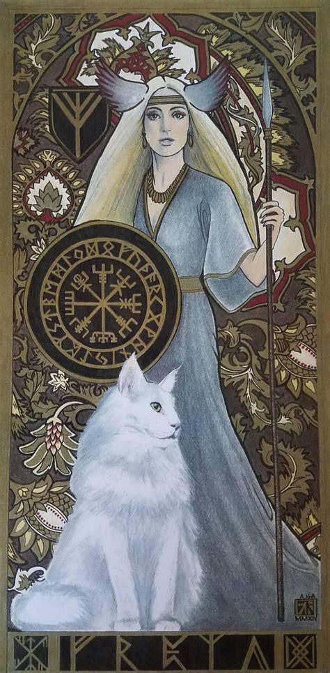 Freya Guide Of The Gallant Etsy In 2021 Norse Goddess Nordic Goddesses Celtic Fantasy Art