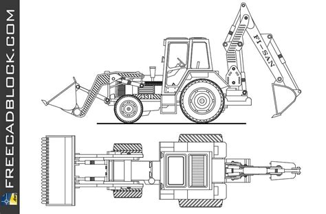 Excavator Loader 331 Dwg Drawing Free Download In Autocad 2007