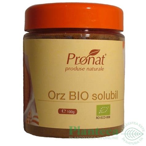 Orz Solubil Bio Borcan Eco 100g Pronat Pret 101 Lei Planteea