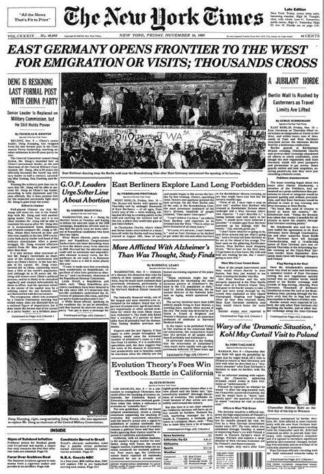 On This Day November 9 The New York Times