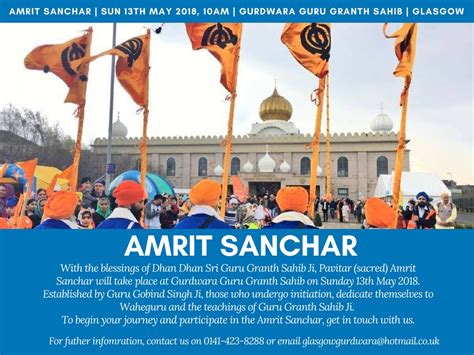 Amrit Sanchar 13th May 2018 Glasgow Gurdwara Providing Sikhs In