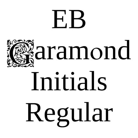 Eb Garamond Initials Regular Font Free Fonts On Creazilla Creazilla