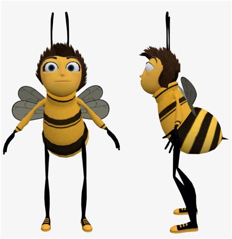 Jimmy Neutron 3d Model Charmy The Bee T Pose PNG Image Transparent