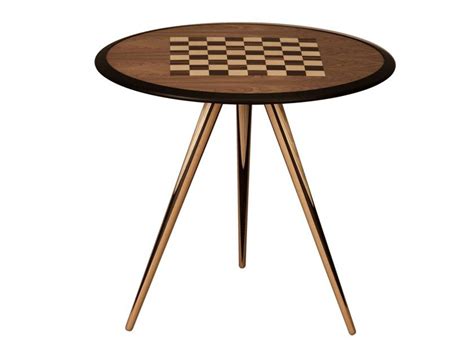 Round Ash Chess Table Carambola Game By Morelato Chess Table Table