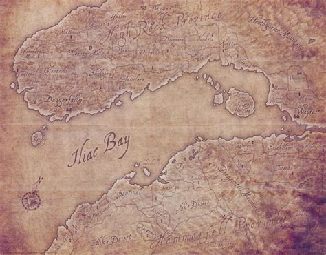 Psijic Map Of Iliac Bay Maps Model Online