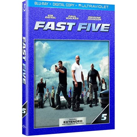 Fast Five Blu Ray Digital Copy Movie Cash
