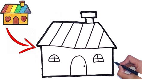 Mudah Menggambar Rumah Untuk Pemula Easy Drawing House For Beginners
