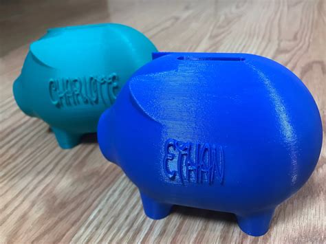 Personalized Piggy Bank 3d Printed Etsy Canada