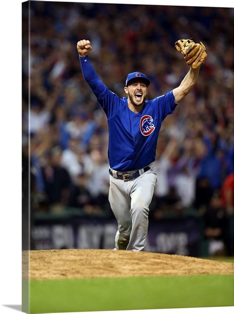 July 31, 2021 12:40 p.m. 2016 World Series: Kris Bryant of the Cubs reacts after making the final out in Game 7 Wall Art ...
