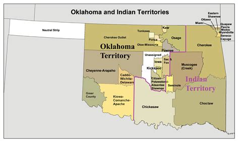 Indian Territory Wikipedia Native American Reservations In Texas Map Printable Maps