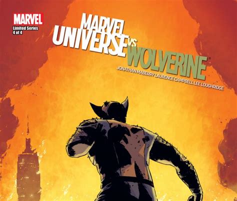 Marvel Universe Vs Wolverine 2011 4 Comics