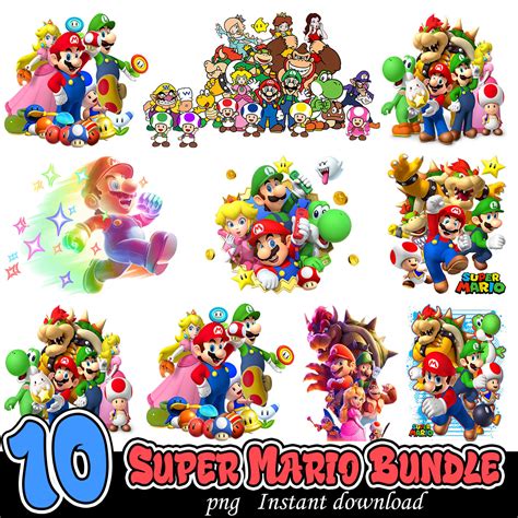 Mario Bros Clipart Images Free Download PNG Transparent Clip Art Library