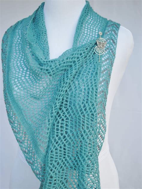 Beadazzled Beaded Lace Shawl Knitting Pattern Pdf Download Crafty
