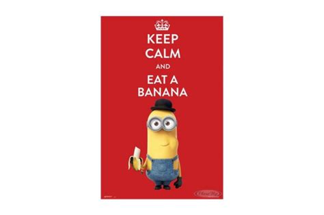 Poster Minions Keep Calm And Eat A Banana