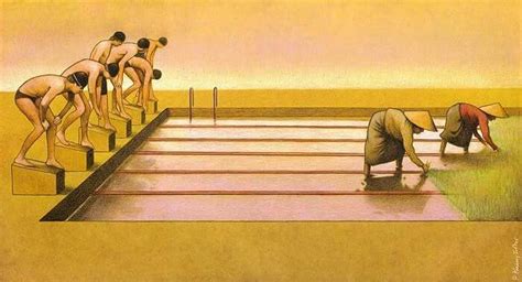 Swimming Pool Pawel Kuczynski Satirical Illustrations Satire