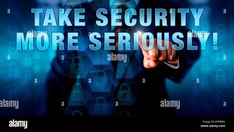 Director Pressing Take Security More Seriously Stock Photo Alamy