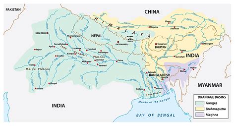 Ganga Yamuna River Map