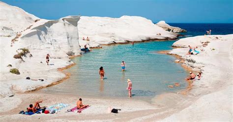 greek beaches people