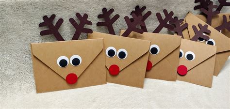 Reindeer Gift Card Sleeves Holiday Money Envelopes Etsy Holiday