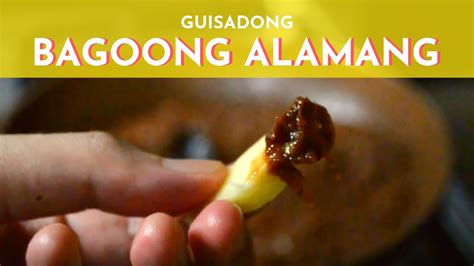 Guisadong Bagoong Alamang Shrimp Paste Recipe Youtube