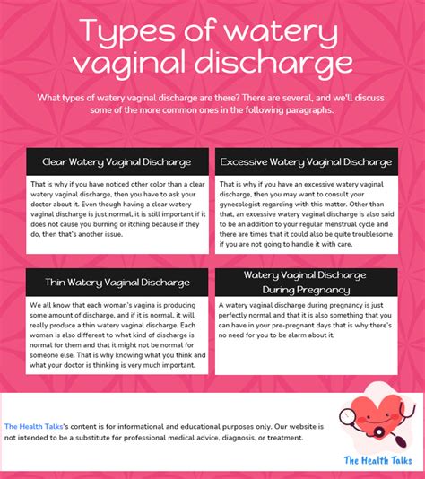 💖 Watery Vaginal Discharge Causes Symptoms And Treatment