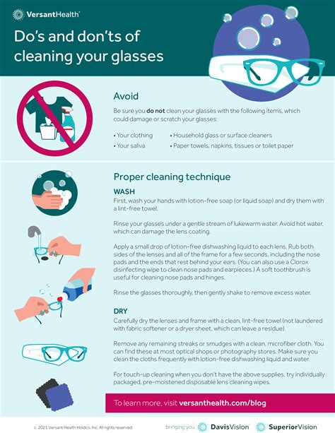 Dos And Donts Of Cleaning Your Glasses Versant Health