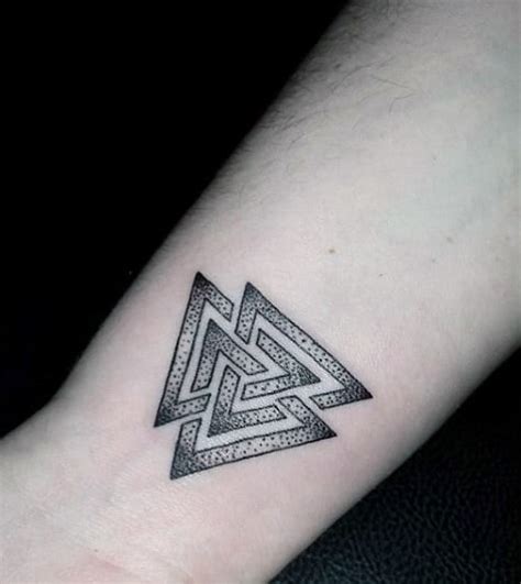 What is more, when you start looking for wrist tattoo designs for men, you will find that the list of design options for men are limited. 90 Triangle Tattoo Designs For Men - Manly Ink Ideas