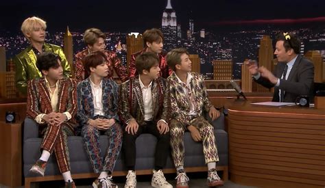 It's all part of jimmy fallon's subway special of the tonight show, which saw the seven lads touring new york's landmarks. BTS news: Don't miss them on 'The Tonight Show with Jimmy ...