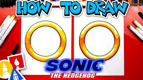 How To Draw A Ring From Sonic The Hedgehog Movie Art For Kids Hub