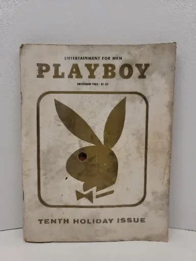 PLAYBOY MAGAZINE DECEMBER 1963 10th Tenth Holiday Issue Intact W