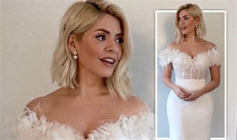 Holly Willoughby Wears Stunning White Dress For Dancing On Ice