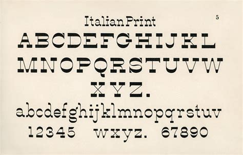 Italian Print Fonts From Draughtsmans Alphabets By He Flickr