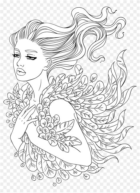 Free Adult Coloring Pages Artsy Coloring Pages HD Png Download X PngFind