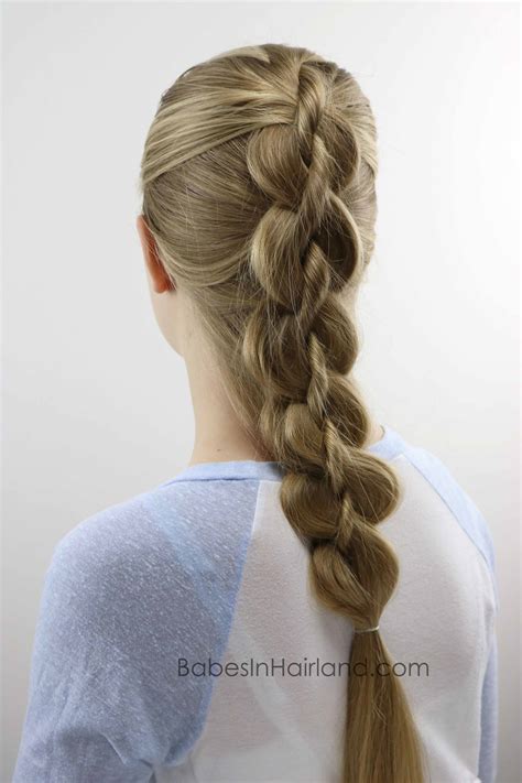 The four strand braid, while intricate, is super easy to do once you get the hang of it. "Cheater" 4 Strand Dutch Braid - Babes In Hairland