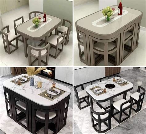 Compact Dining Table For 6 Small Dining Room Sets Living Spaces We