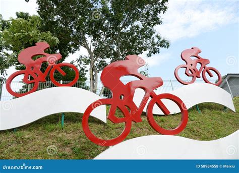 Segno Di Simbolo Della Bicicletta Fotografia Stock Immagine Di